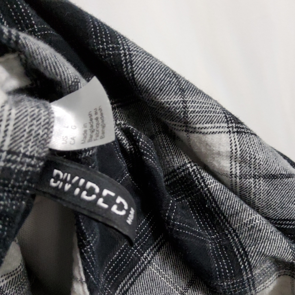 Divided Plaid Button Down Shirt - Picture 8 of 9